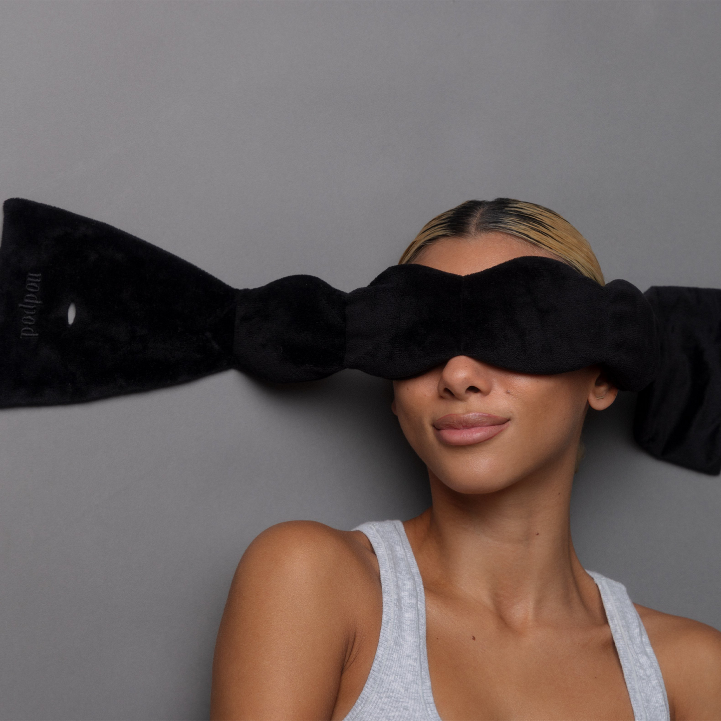 Nodpod Gentle Pressure Sleep Mask | Patented Light Blocking Design for Sleeping, Traveling & Relaxation - Black Onyx